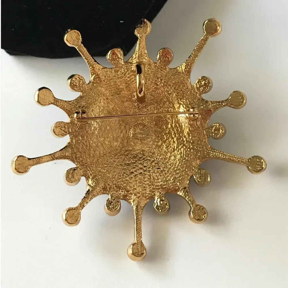 Vintage Jose and Maria Barerra Brooch Roman Holiday Avon Barerra Pendant Pearls
